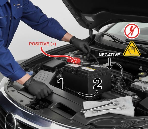 tahapan pasang aki mobil