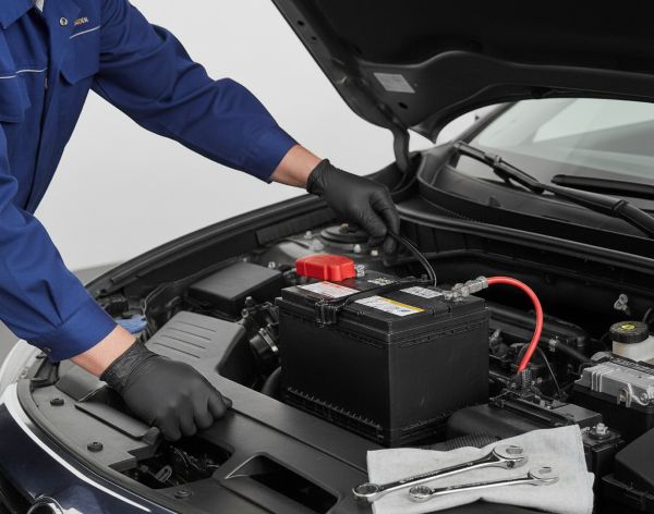 cara pasang aki mobil