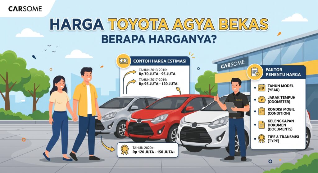 ilustrasi harga toyota agya bekas carsome