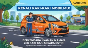 ilustrasi kaki-kaki mobil
