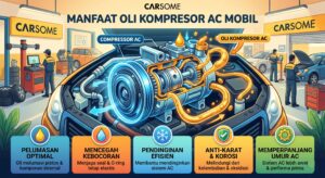 ilustrasi oli kompresor ac mobil