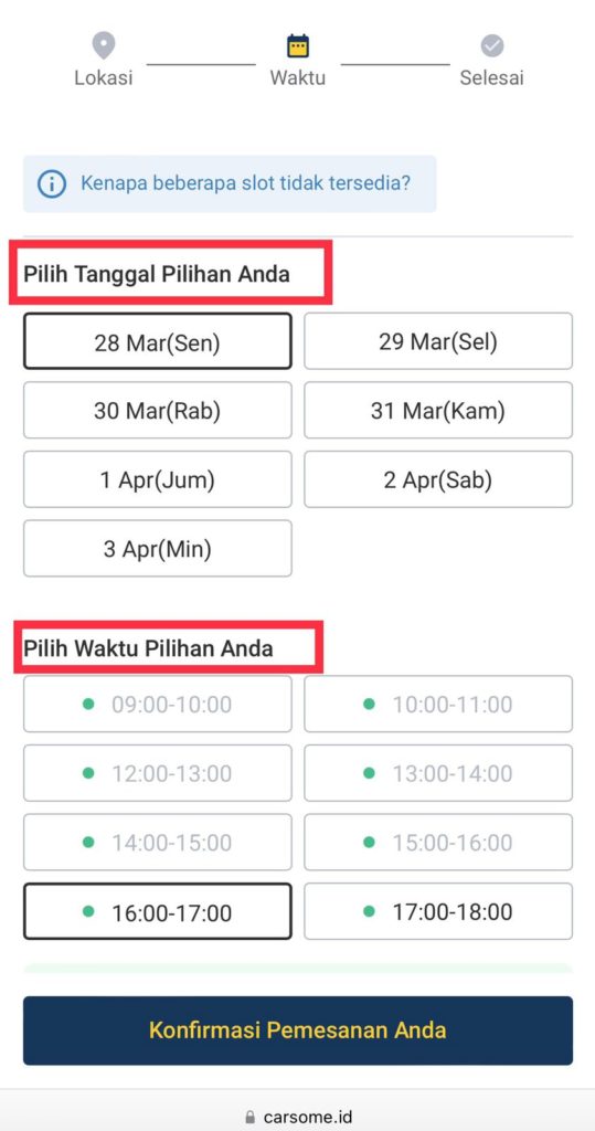 jadwal inspeksi