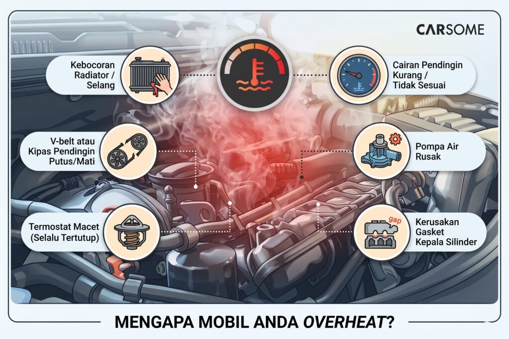 penyebab mobil overheat