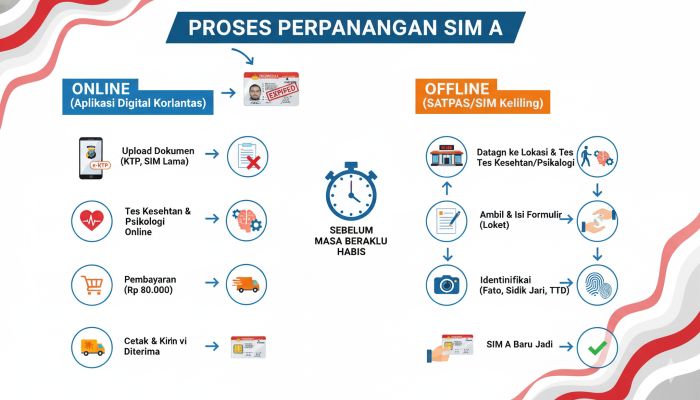 proses perpanjangan SIM A